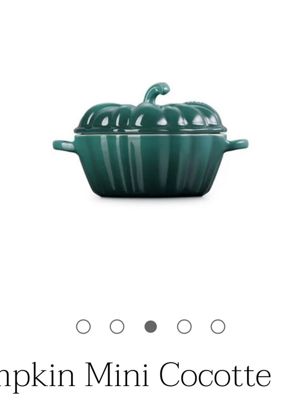 Le Creuset Pumpkin Mini Cocotte - Picture 2 of 6